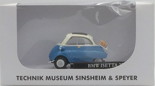 Cararama 1:43 White/Blue BMW  Isetta 250 in BMW box