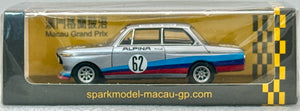 Spark 1:43 BMW Alpina 2002 Tii #62 Macau A.C.P. winner 1977