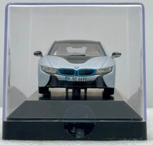 Load image into Gallery viewer, Paragon 1/43 Silver BMW i8 w/Blue accents