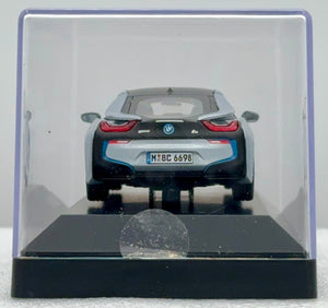 Paragon 1/43 Silver BMW i8 w/Blue accents