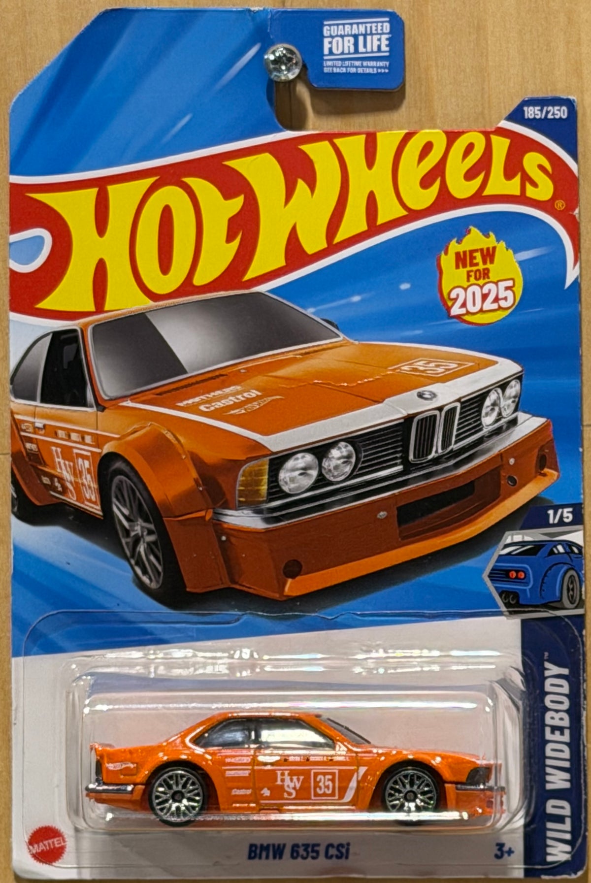 Hot Wheels -  Orange BMW 635 CSi 185/250