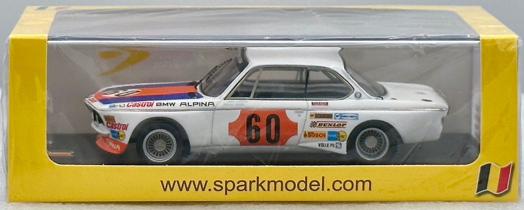 Spark 1:43 BMW 3.0 CSL Alpina Spa 1973 Lauda Stuck #60
