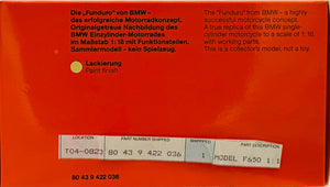 Minichamps 1:18 BMW F 650 Dealer item