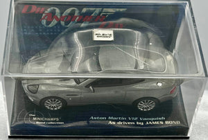 Minichamps 1:43 Bond Collection Silver Aston Martin V12 Vanquish