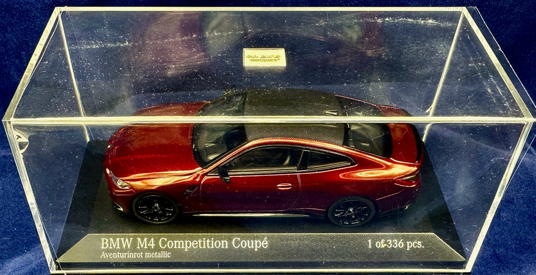 Minichamps 1:43 BMW M4 Competition Coupe 1 of 336 Aventurinrot metallic