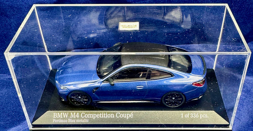 Minichamps 1:43 BMW M4 Competition Coupe 1 of 336 Portimao Blau metallic