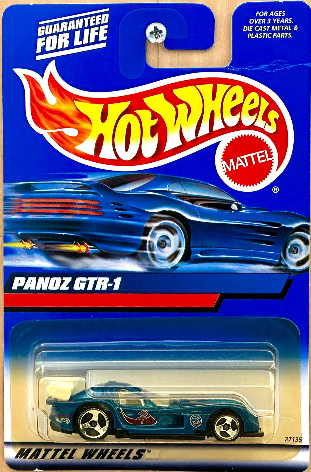 Hot Wheels 1999 issue Blue Panoz GTR-1