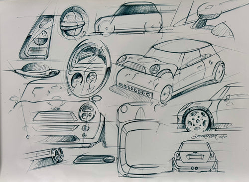 Frank Stephenson Mini sketches 1997