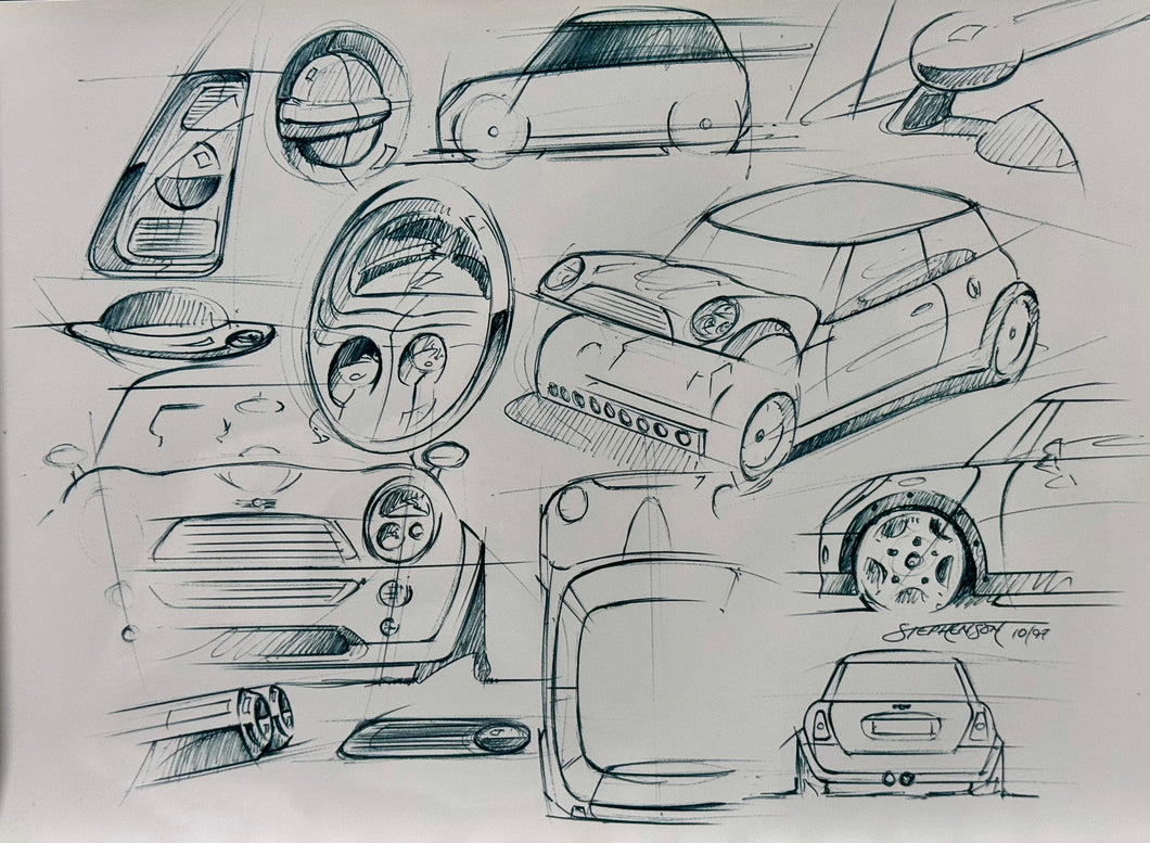 Frank Stephenson Mini sketches 1997
