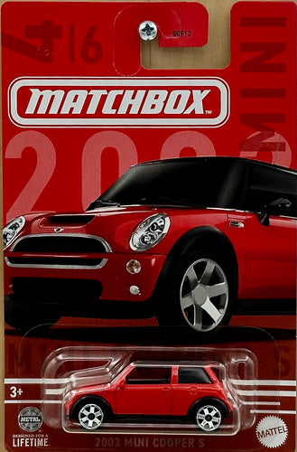 Matchbox 2003 MINI COOPER S 4/6
