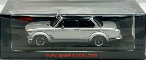 Spark 1:43 Silver BMW 2002 Turbo