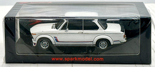 Spark 1:43 White BMW 2002 Turbo