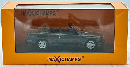 Maxichamps 1:43 Black Metallic BMW 1988 E30 M3 Cabriolet