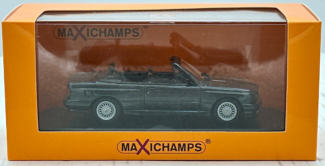 Maxichamps 1:43 Black Metallic BMW 1988 E30 M3 Cabriolet