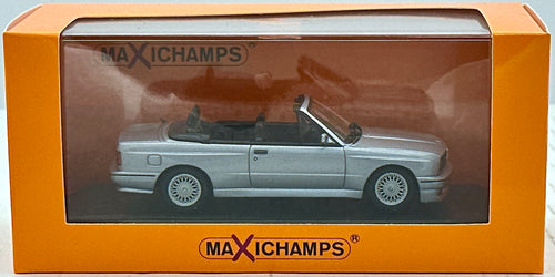 Maxichamps 1:43 Silver Blue Metallic BMW 1988 E30 M3 Cabriolet