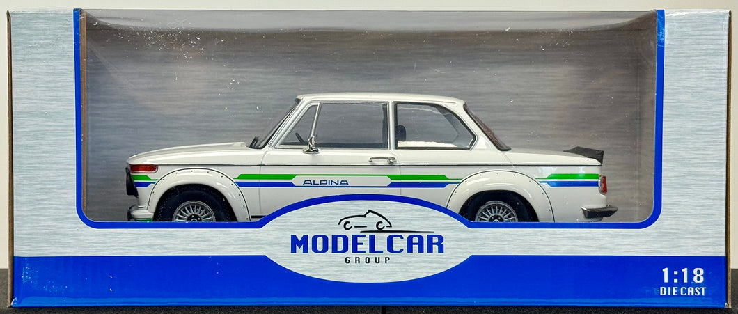 Model Car Group 1:18 1973 white Alpina 2002