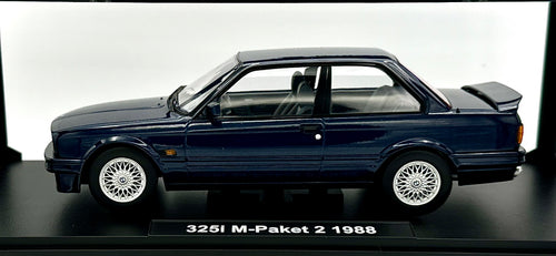 KK SCALE  1:18 BMW 3-Series 325I (E30) M-Package 1987 Blue Met