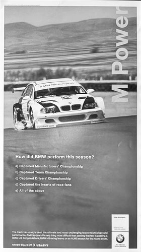 How did BMW perform this season?, BMWNA Ad Artwork Large