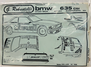 Heller 1/43 BMW 630 CS kit w/transkit for 1983 Eurotourismo Monza race (Eterna)