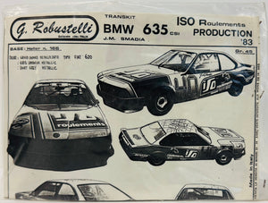 Heller 1/43 BMW 630 CS kit w/transkit for ISO Roulements 1983 car