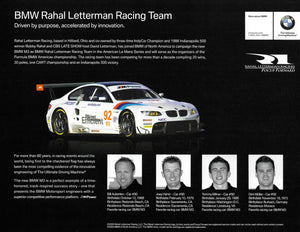 Autographed Signuature Card - BMW Rahal Letterman Racing Team 2009