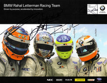 Load image into Gallery viewer, Autographed Signuature Card - BMW Rahal Letterman Racing Team 2009