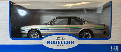 Model Car Group 1:18 1980 silver Alpina B7 Turbo (E24)