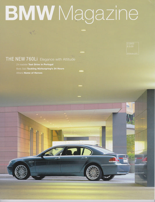 BMW Magazine / 02.2003 - BMW CCA Foundation