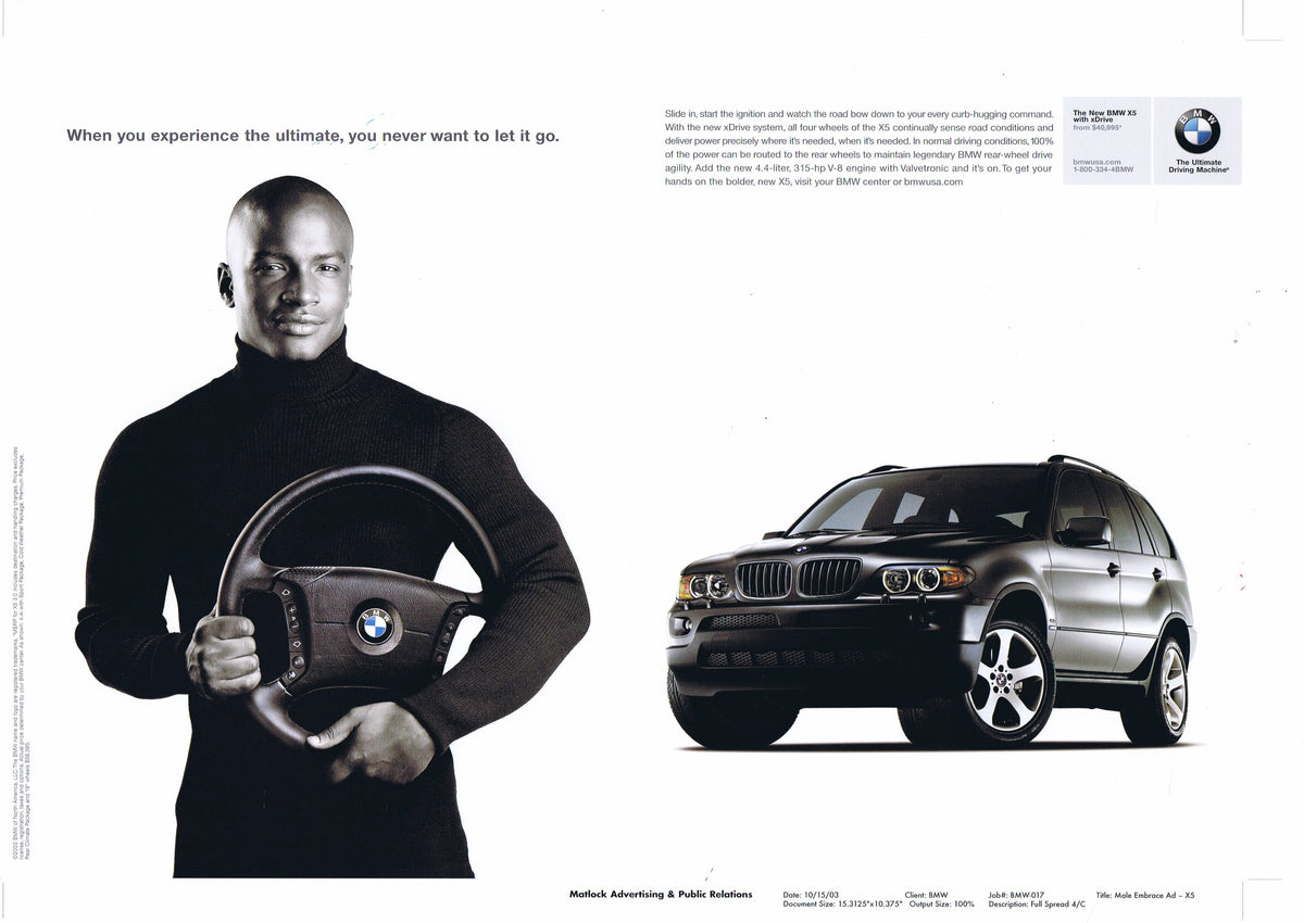 experience the ultimate, 1996 BMWNA Advertising Art - BMW CCA Foundation