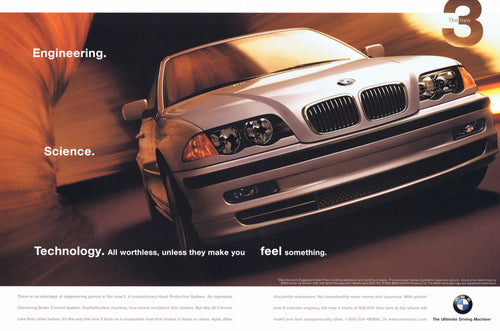 feel something, 1998 BMWNA Advertising Art - BMW CCA Foundation