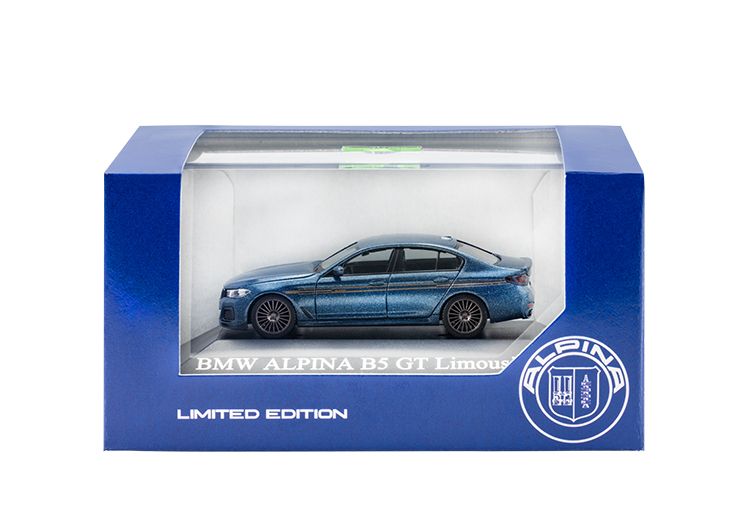 BMW ALPINA B5 GT Sedan (G30) 1:87 Scale Model in Arctic Race Blue