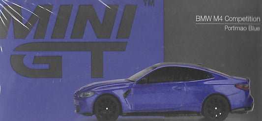 MINI GT 1/64 – BMW M4 (G82) Competition – 2024 in Portimao Blue