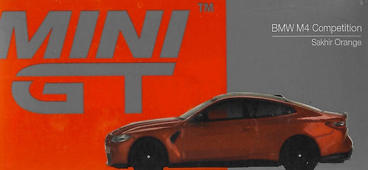 MINI GT 1/64 – BMW M4 (G82) Competition – 2024 in Sakhir Orange