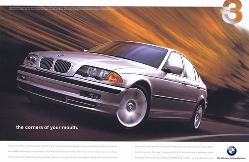 the corners of your mouth. 1998 BMWNA Advertising Art - BMW CCA Foundation