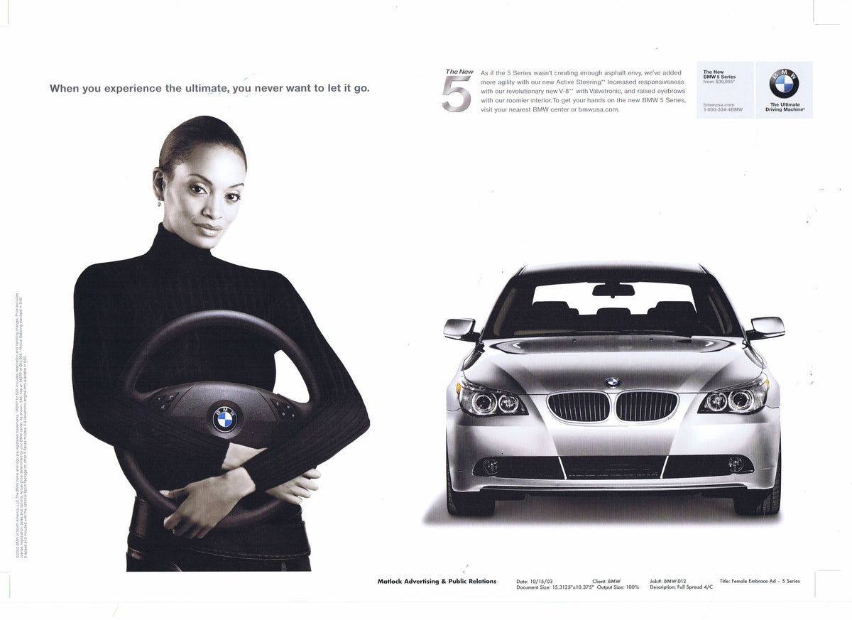 you never want to let it go, 1996 BMWNA Advertising Art - BMW CCA Foundation