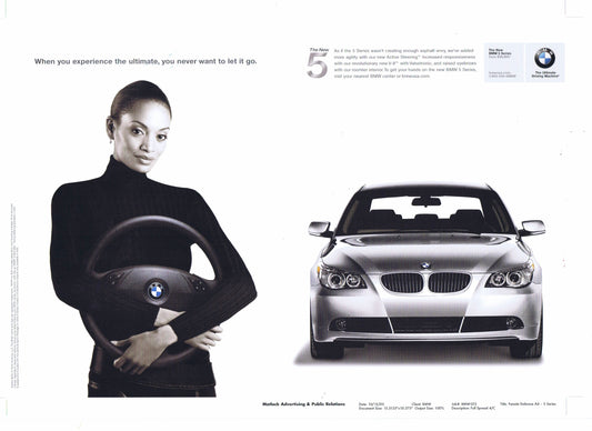you never want to let it go, 1996 BMWNA Advertising Art - BMW CCA Foundation