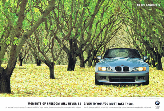 THE NEW 6-CYLINDER Z3, 1997 BMWNA Advertising Art - BMW CCA Foundation