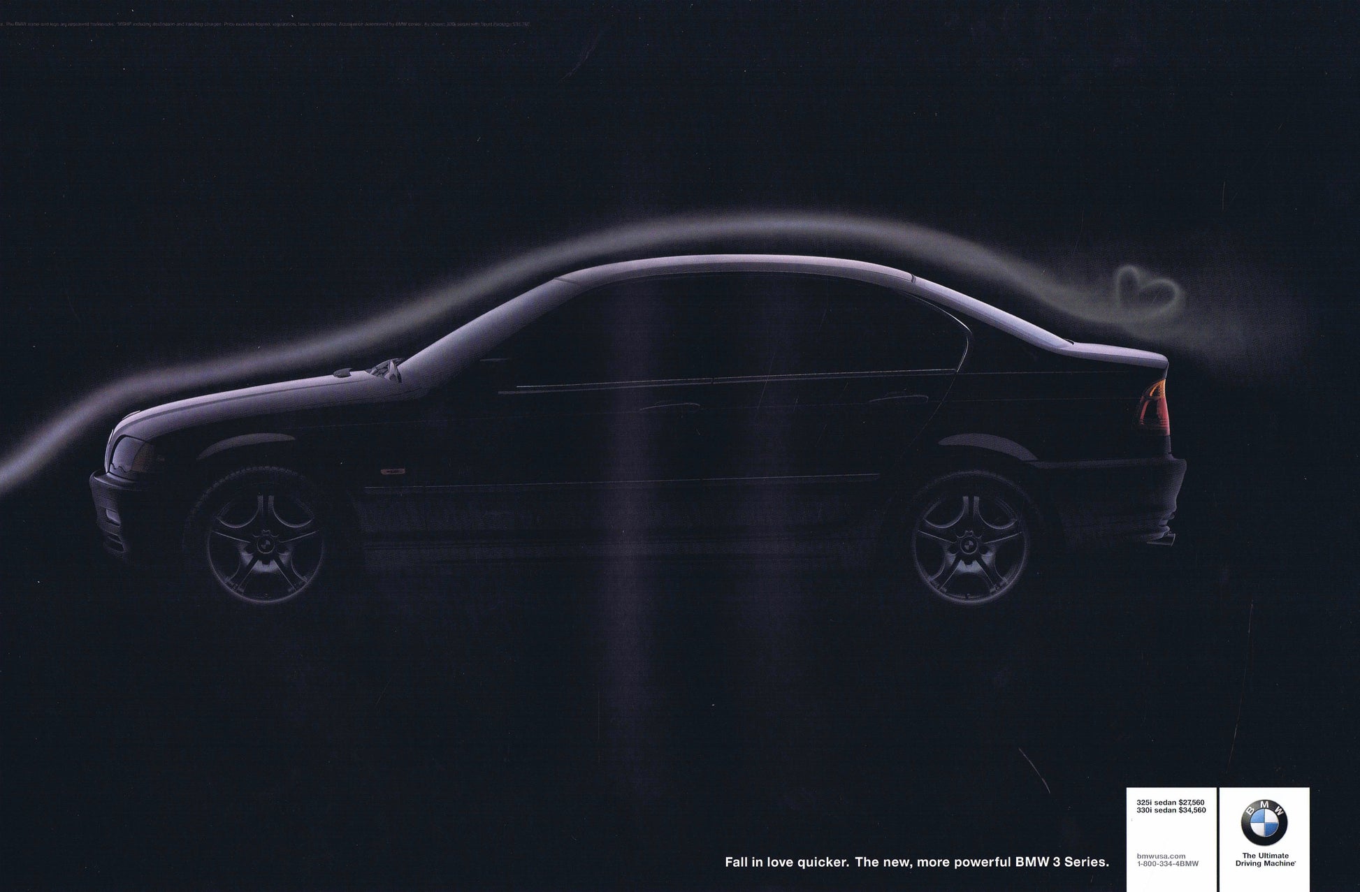 Fall in love quicker, 2000 BMWNA Advertising Art - BMW CCA Foundation