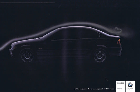 Fall in love quicker, 2000 BMWNA Advertising Art - BMW CCA Foundation