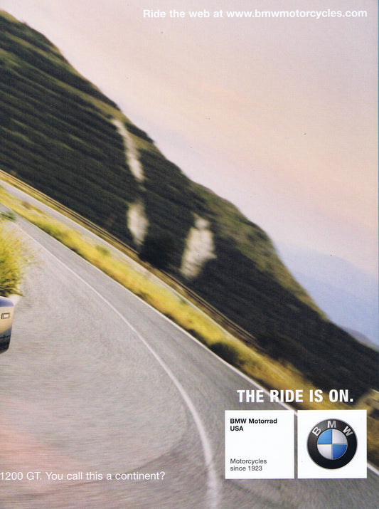 Brochure - BMW Motorrad USA Motorcycles since 1923 - 2006 K 1200 GT - BMW CCA Foundation