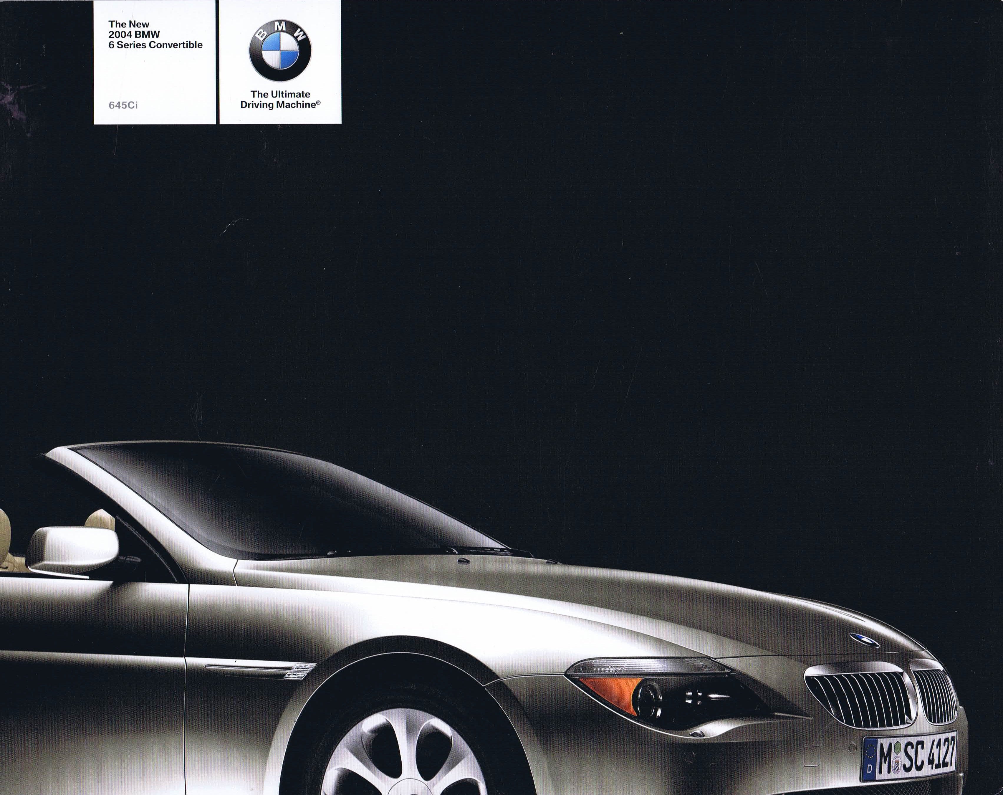 Brochure - The New 2004 BMW 6 Series Convertible 645Ci (1st