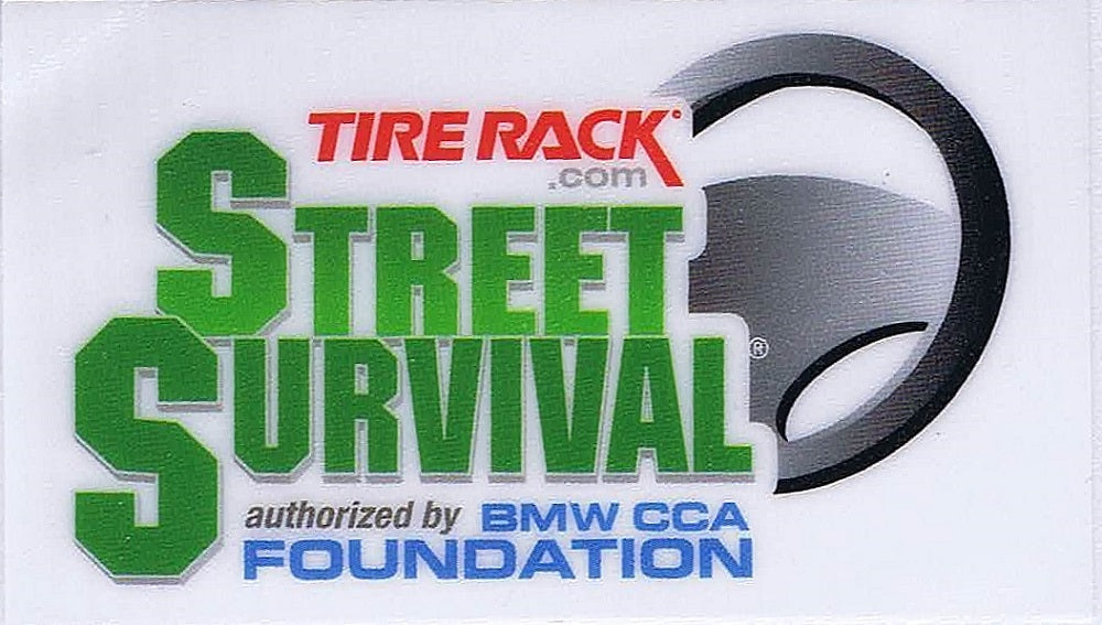 Decal - Tire Rack Street Survival (Inside car) - BMW CCA Foundation
