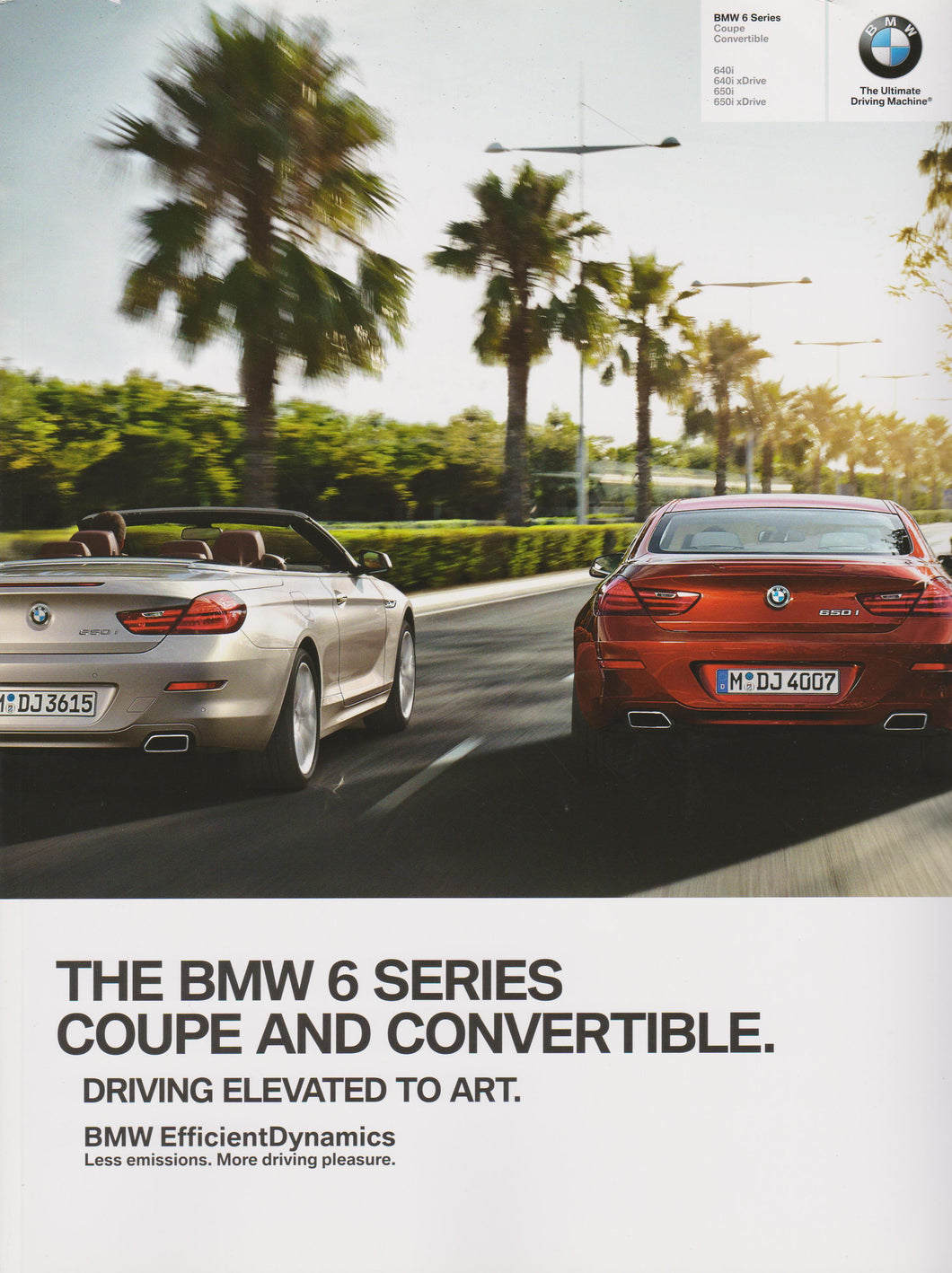 Brochure - The BMW 6 Series Coupe and Convertible.  - 2014 F13 Brochure (2nd version)