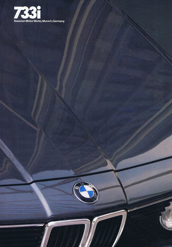 Brochure - 733i Bavarian Motor Works, Munich, Germany - 1983 E23 Brochure (1st version) - BMW CCA Foundation