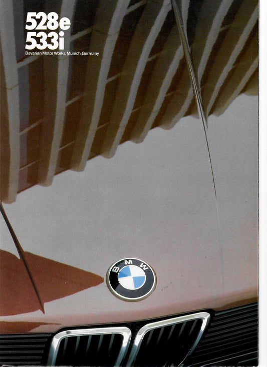 Brochure - 528e 533i Bavarian Motor Works, Munich, Germany 2/82 - BMW CCA Foundation