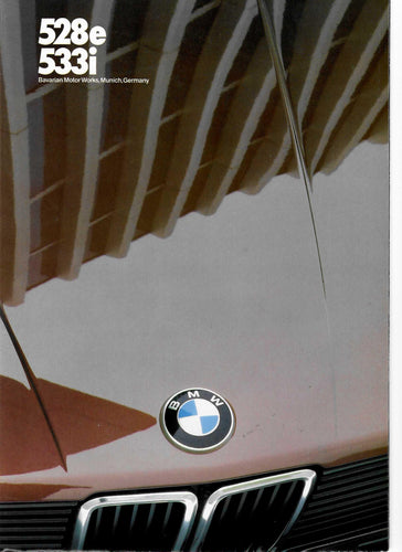 Brochure - 528e 533i Bavarian Motor Works, Munich, Germany 2/82 - BMW CCA Foundation