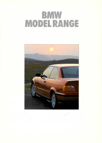 Brochure -  BMW Model Range (11/91) - BMW CCA Foundation