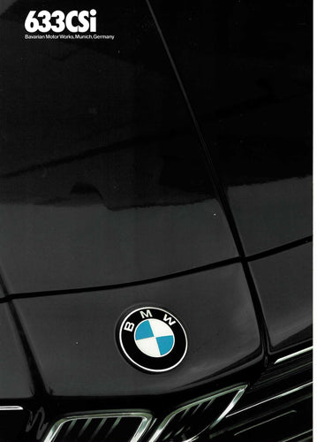 Brochure - 633CSi Barvarian Motor Works, Munich, Germany (1/84) - BMW CCA Foundation