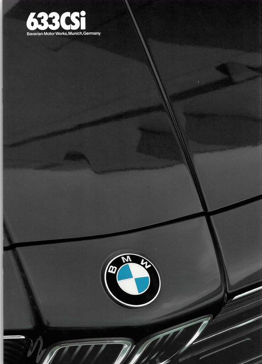 Brochure - 633CSi Barvarian Motor Works, Munich, Germany (1983) Large - BMW CCA Foundation
