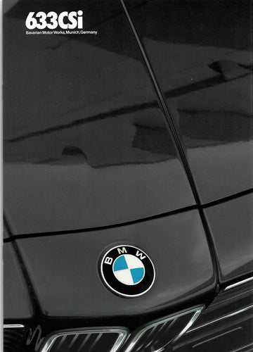 Brochure - 633CSi Barvarian Motor Works, Munich, Germany (1983) Large - BMW CCA Foundation